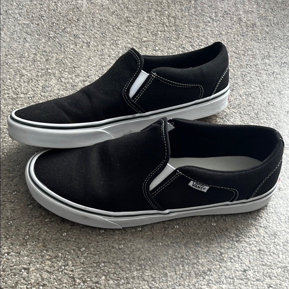 Vans Men's Black Slip-On Shoes